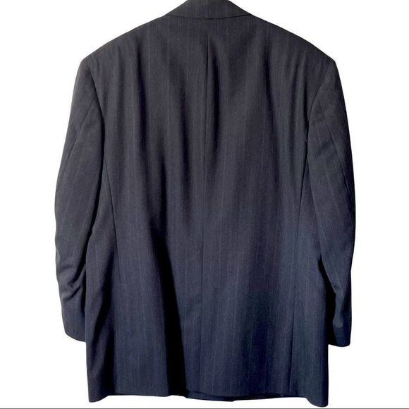 P.B.M. Select x Dillard's Gray Fine Stripe Suit - Picture 2 of 12